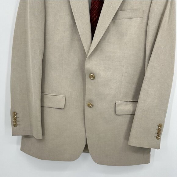 RALPH RALPH LAUREN jacket blazer sport coat tan beige 42L - Picture 6 of 13